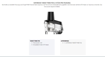 Target PM80  Ersatz Pods